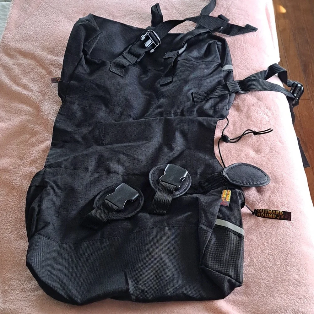 Outward Hound Black Backpack